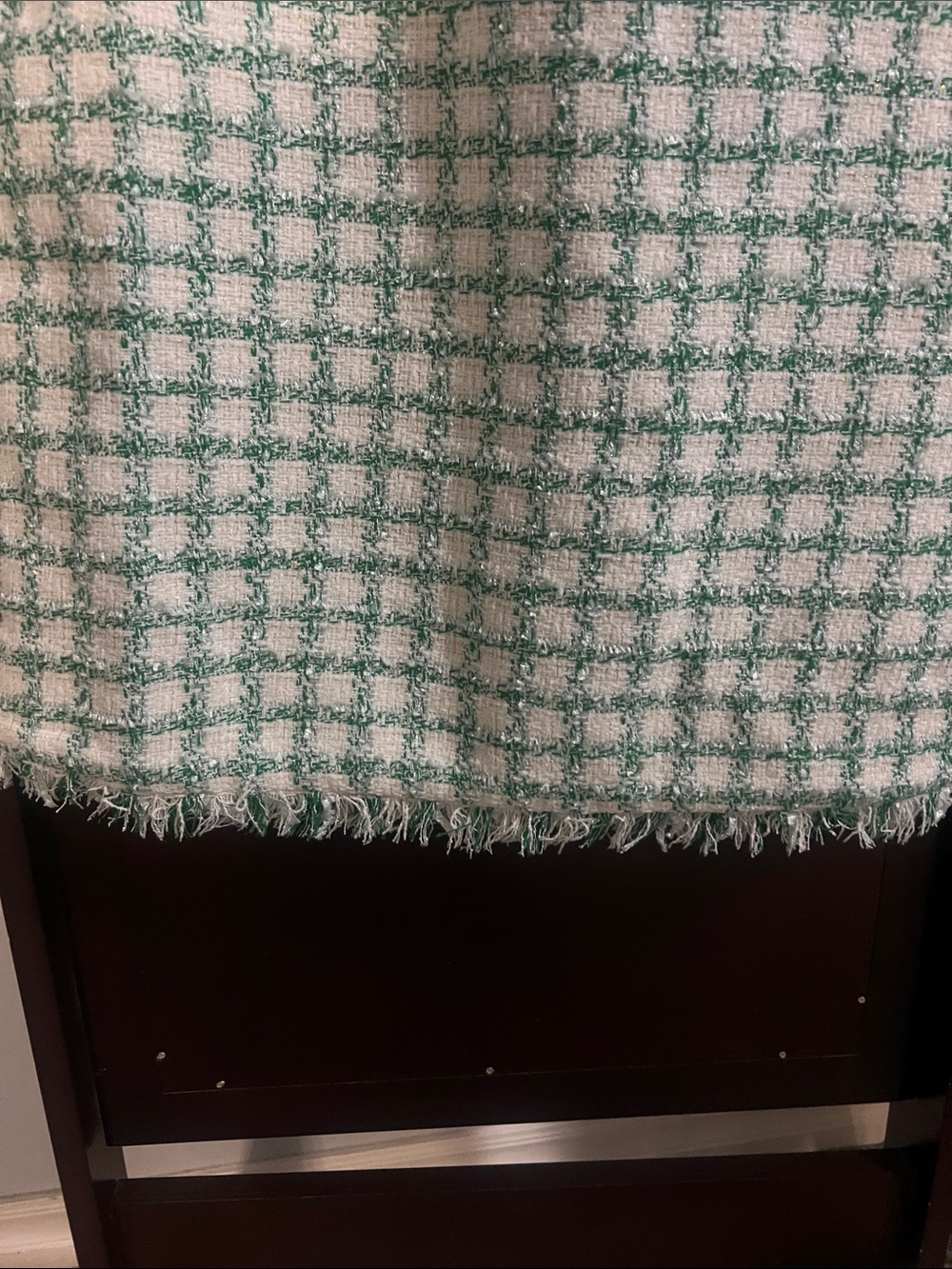 Lilly Pulitzer Green & White Tweed Sleeveless Shift Dress - Picture 4 of 6